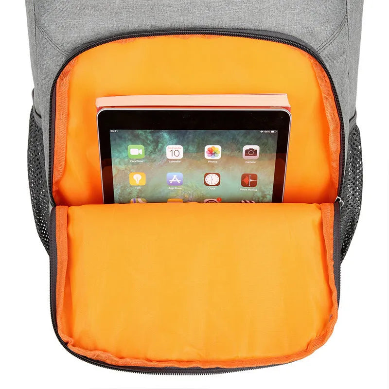 Large outdoor thermal picnic backpack in oxford cloth with curved shoulder straps
