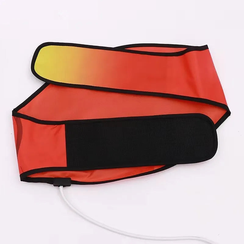 Hot compress waist support belt with sauna massage function for yoga and fat burning