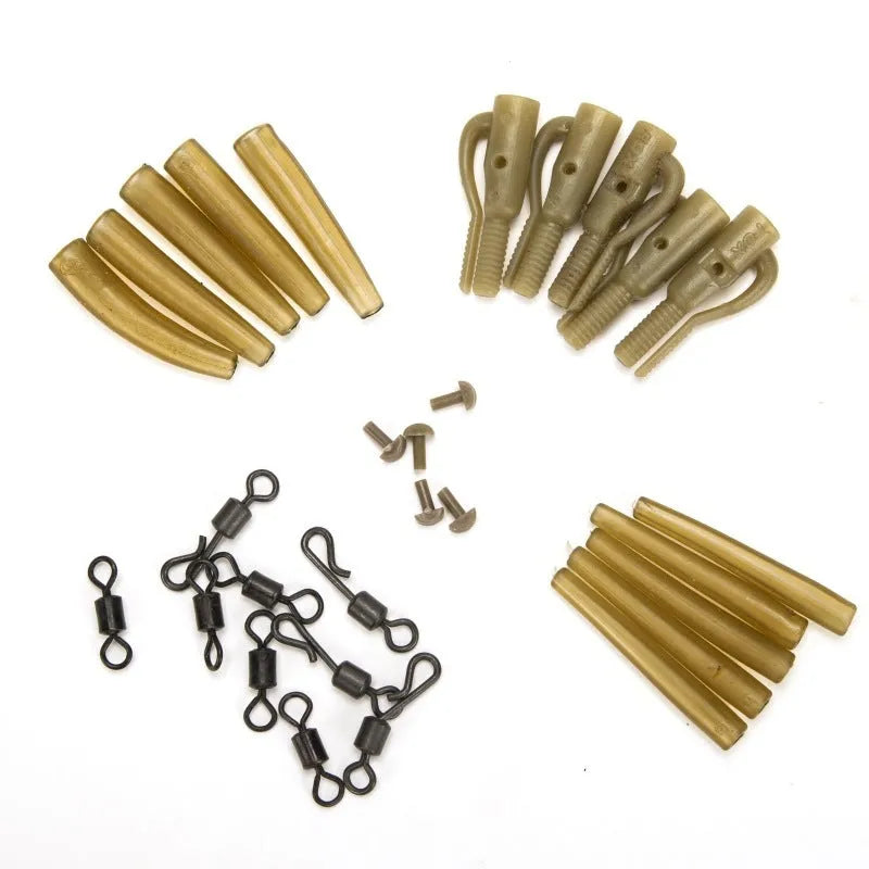 Tobly European carp fishing 30-piece accessory set with anti-winding pipes and threaded connectors