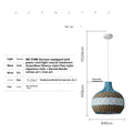 Vine woven rattan pendant lamp with bamboo frame in pastoral southeast Asian style
