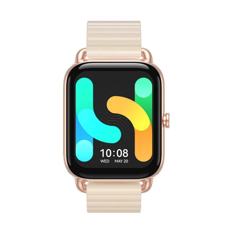 S4PLUS LS11 smartwatch with AMOLED display showing fitness metrics on screen