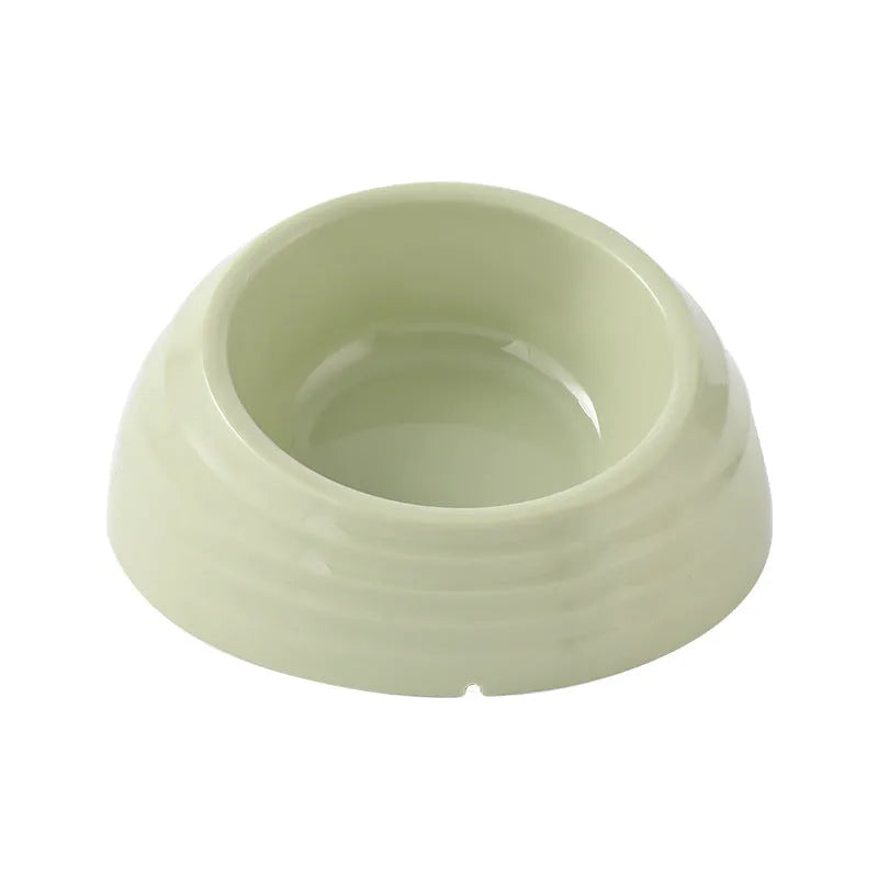 Stainless steel cat bowl with plastic base in choice of colours