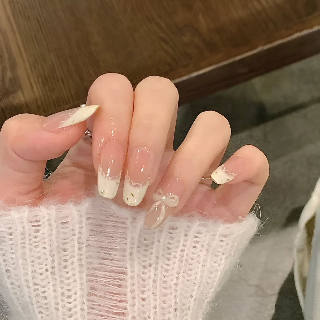 Set of random colour fake nails for home application