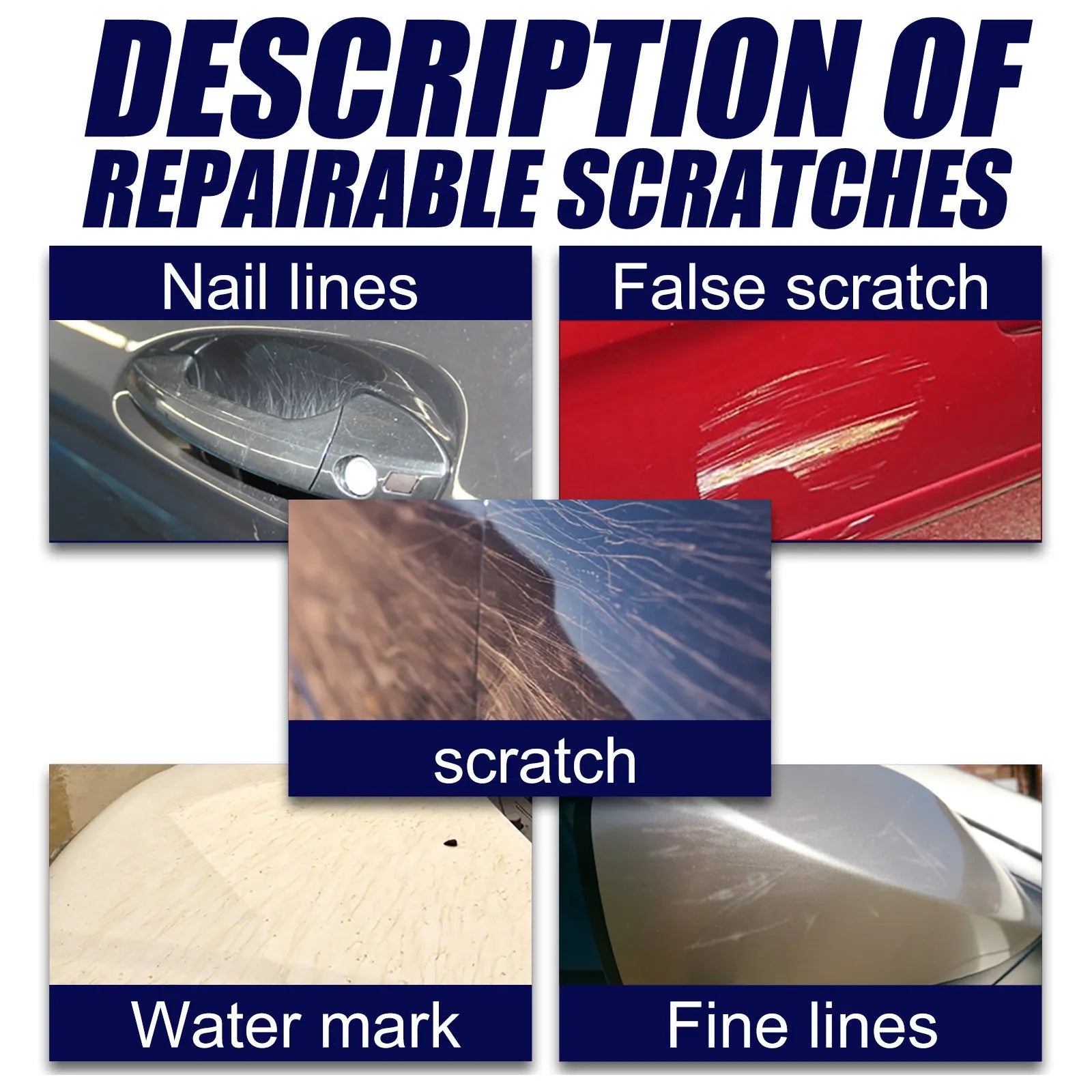 Car scratch repair spray bottle for paint surface removal and sealing glaze coating renovation