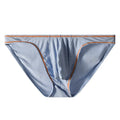 Men's modal butt-lift underwear in colourful blue, showing contoured hip design