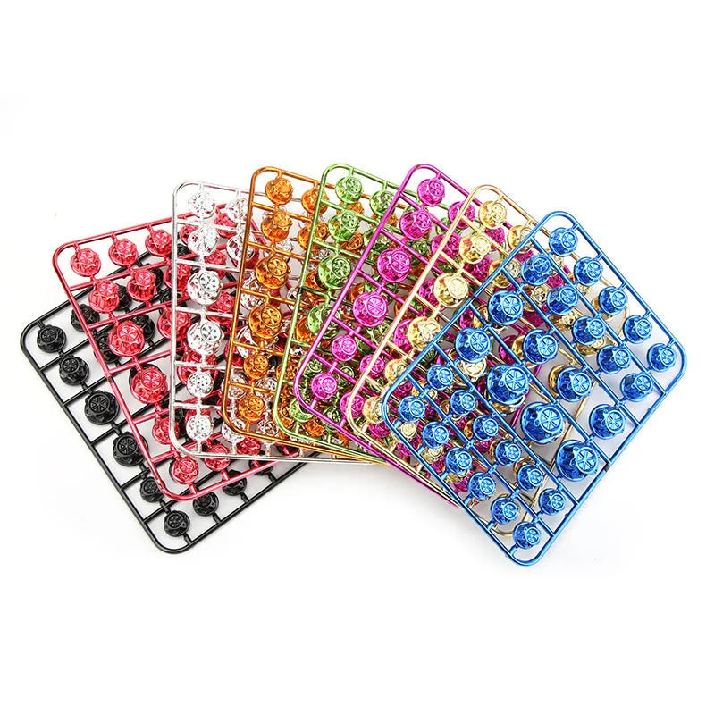 30-piece ABS plastic motorcycle screw cap set in eight colours for engine bolt hole protection