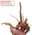 Xiaoqi root natural wood ornament for aquarium decoration in various sizes.