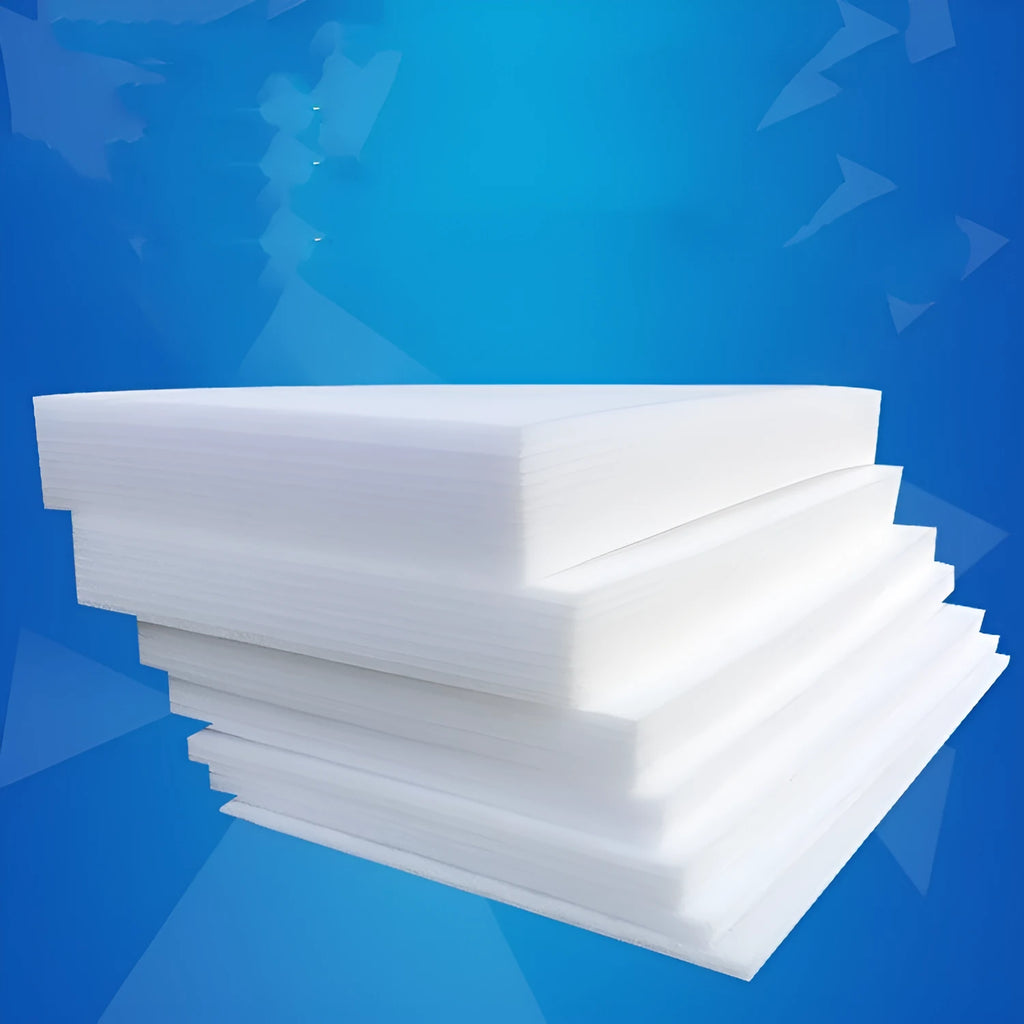White high-density EPE pearl cotton foam board measuring 200cm by 100cm.