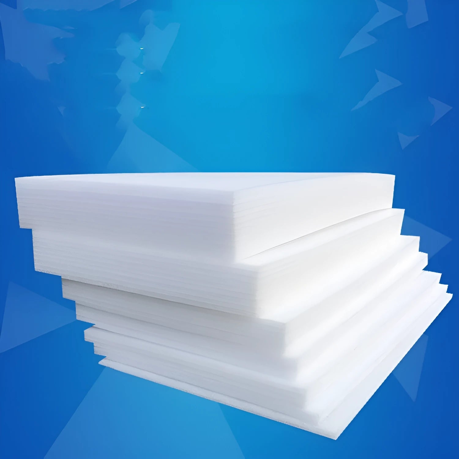 White high-density EPE pearl cotton foam board measuring 200cm by 100cm.