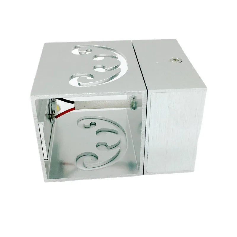 Modern aluminium LED butterfly wall lamp with remote control for seven different light colours.