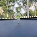 Plastic car swing decoration in blue colour hanging from rearview mirror