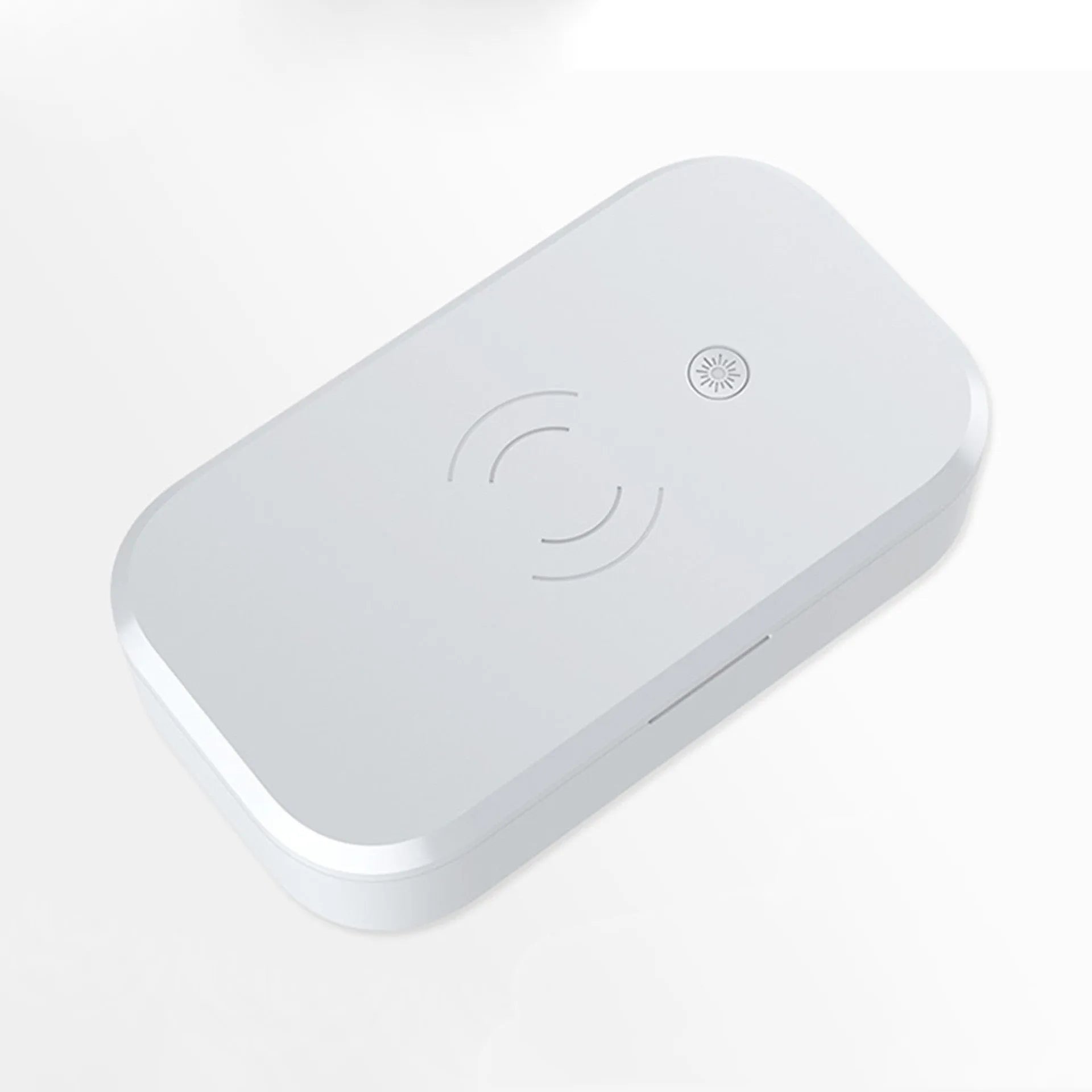 Ultraviolet disinfection box for nail tools with wireless phone charging in multiple colour options