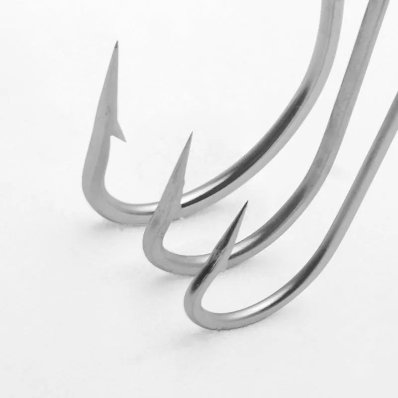 Stainless steel weever snakehead seahorse fishhooks for ocean boat fishing in multiple style options
