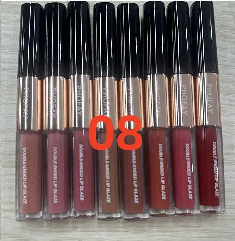 C-L021 double-head non-stick cup lip gloss applicator for matte lip products