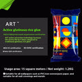 Three rolls of formaldehyde-free glutinous rice wallpaper glue for wallcovering installation