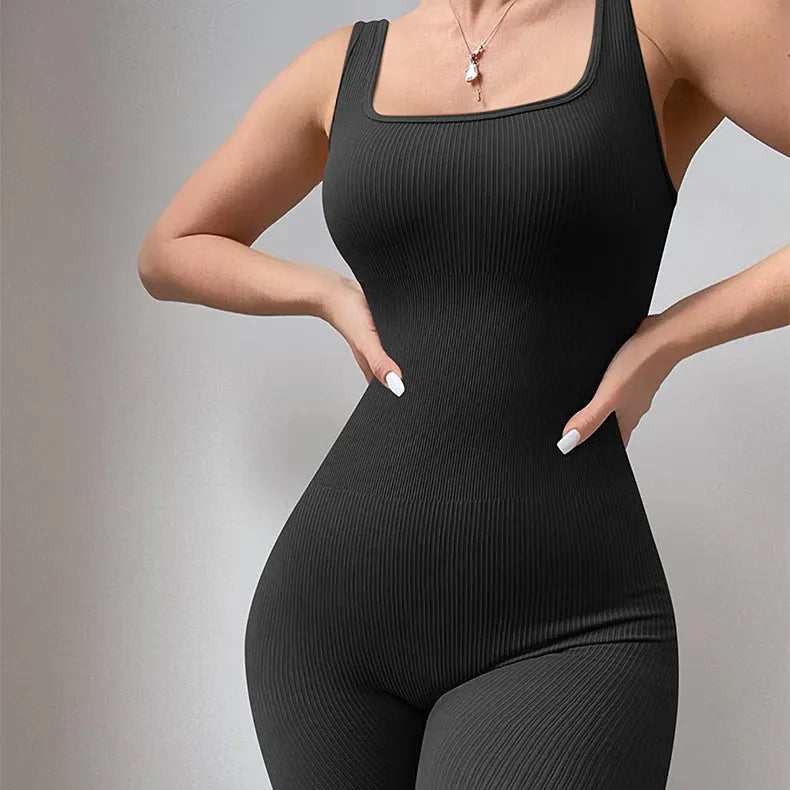 Women's long sleeve spandex suspender tank top tights bodysuit in various colours with button details and 71-73cm length