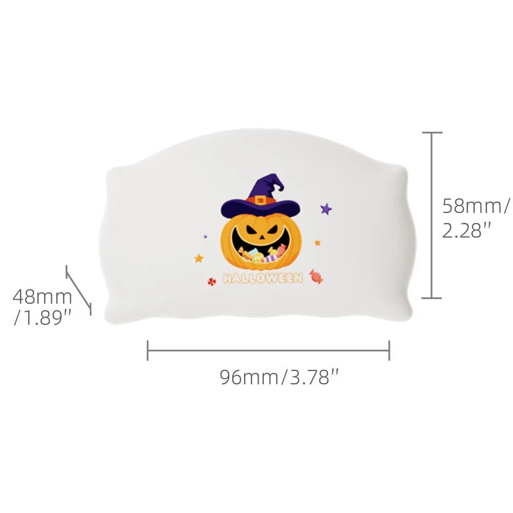 Cartoon Halloween doll table lamp in magic ghost or pumpkin ghost design on a table.