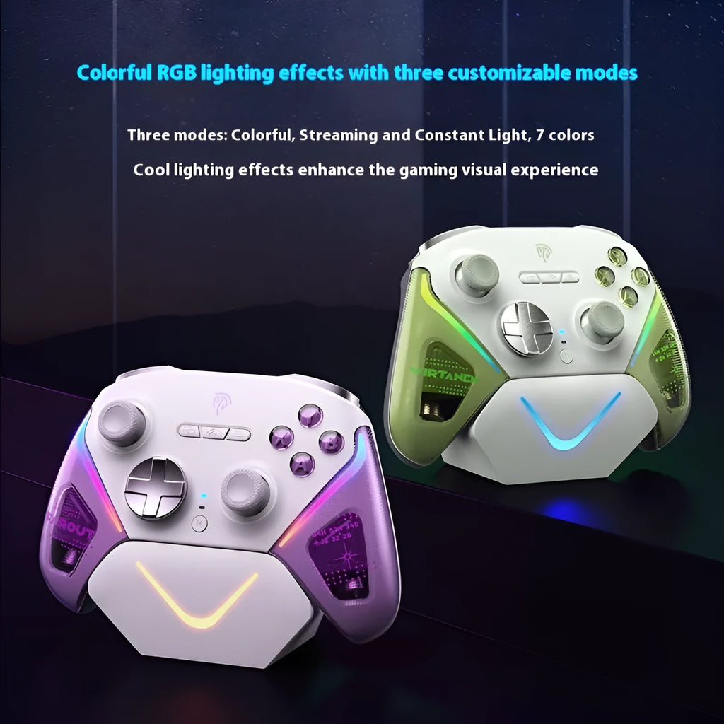 Rocker Smart Startstop gaming controller charging base with dual triggers and Type-C port