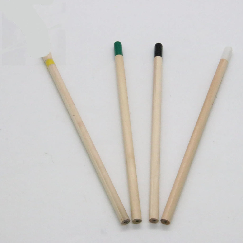 Seed pencil HB refill with degradable capsule containing plant seeds in multiple colours