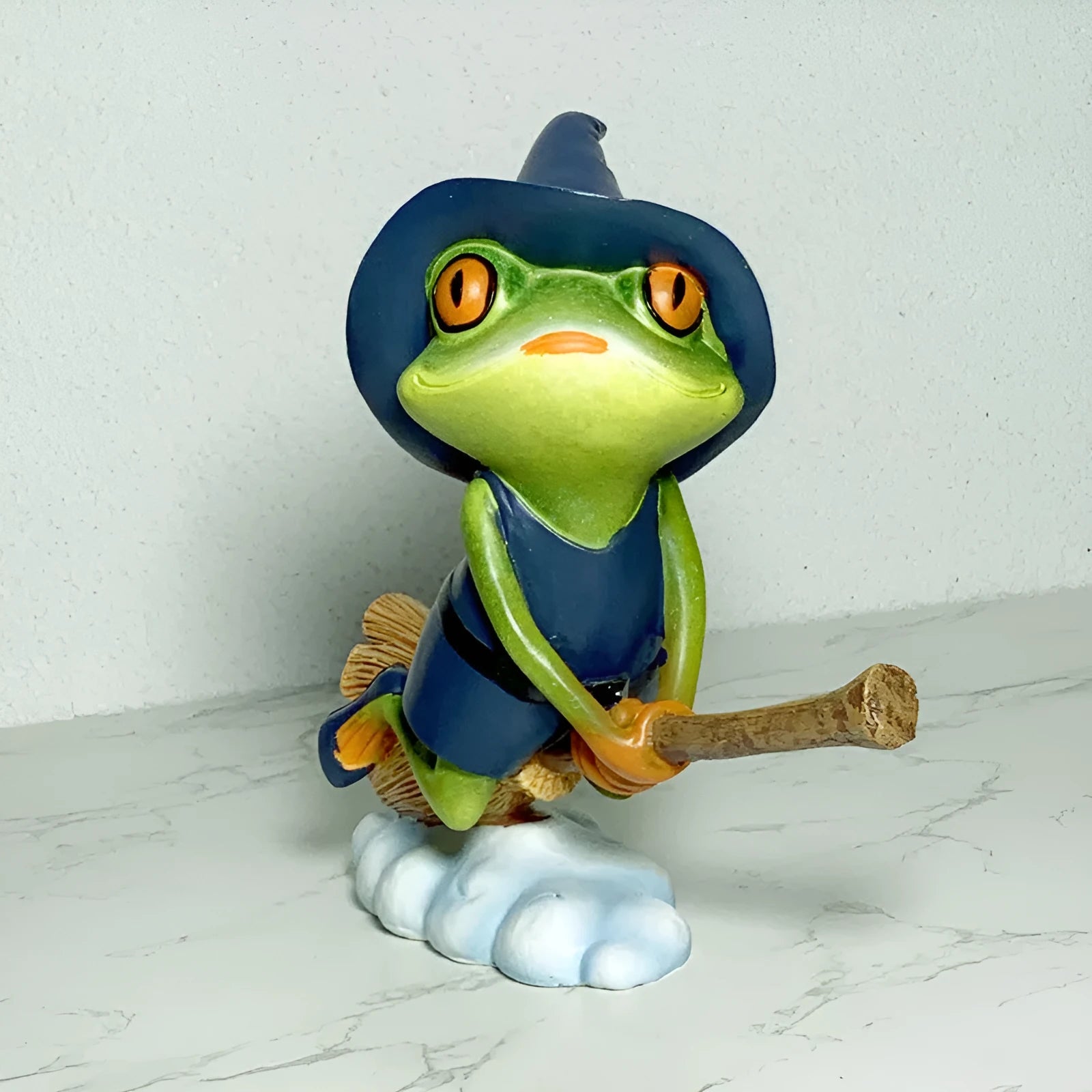 European style Magic Yoga Frog ornament in RDW123 colour for micro landscape decor.