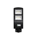 Integrated solar street light with LED illumination and remote control for outdoor household use