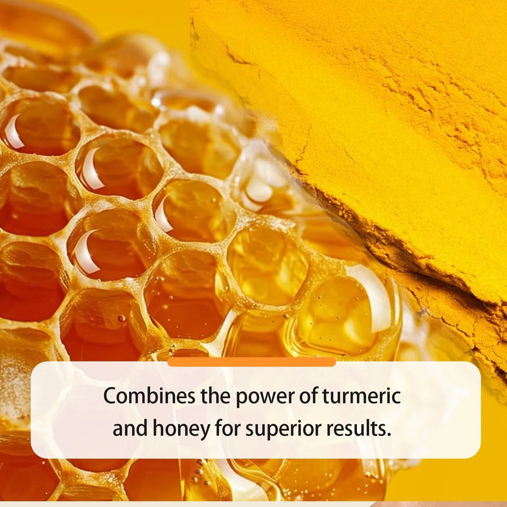 30ml turmeric honey essential oil bottle with neutral packaging for facial beauty application