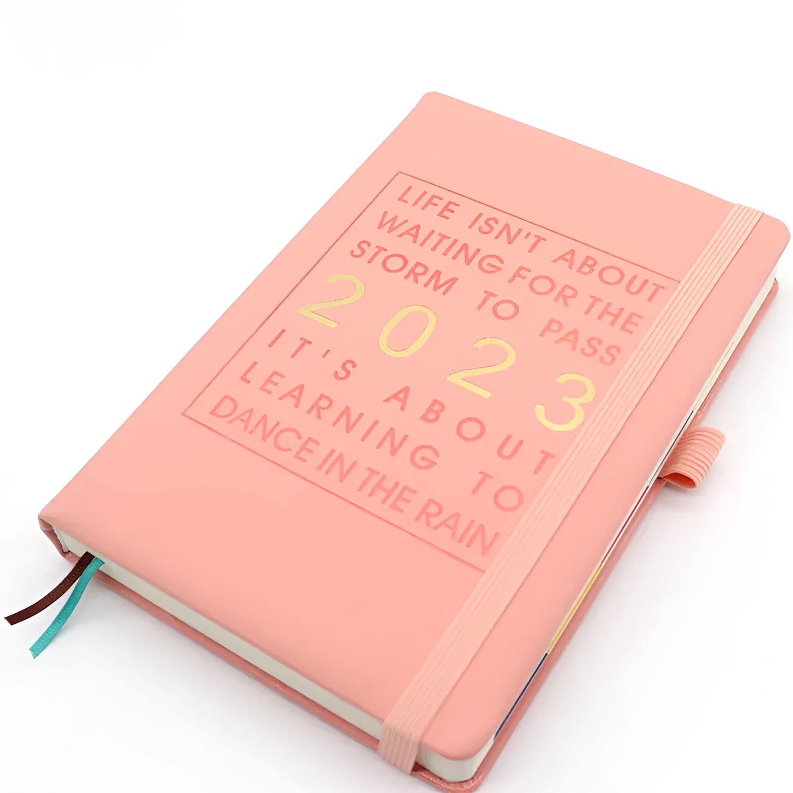 A5 business notebook with imitation leather cover in black, 100gsm paper pages