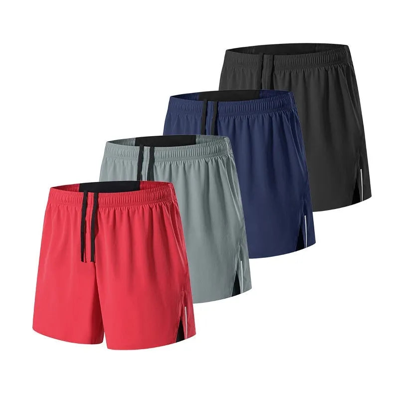 Men's loose fit off-road running shorts in black, shown for marathon and cross-country running