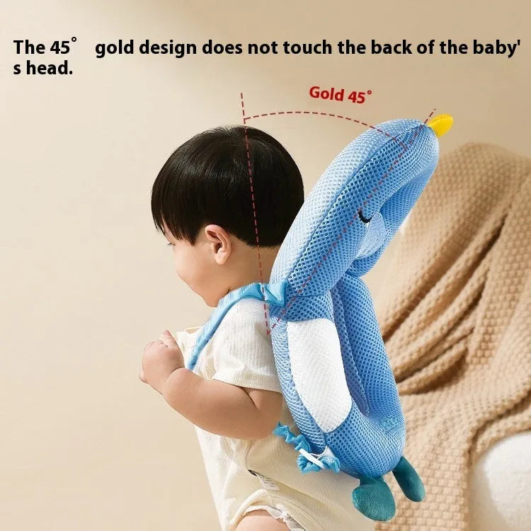 Baby anti-collision pillow in cartoon animal design with EPS filling for toddler walking protection