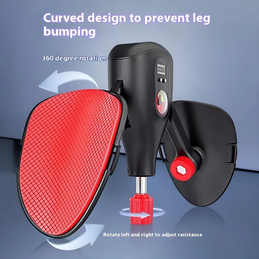 Men's Kegel trainer in black or grey with optional straps and handle attachments for PC muscle exercises