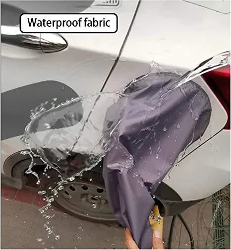 28x45x16cm drawstring waterproof cover for new energy vehicle charging ports in grey colour