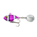 Metal sea fishing rotating sequin lure showing iron plate mechanism and colour pattern options