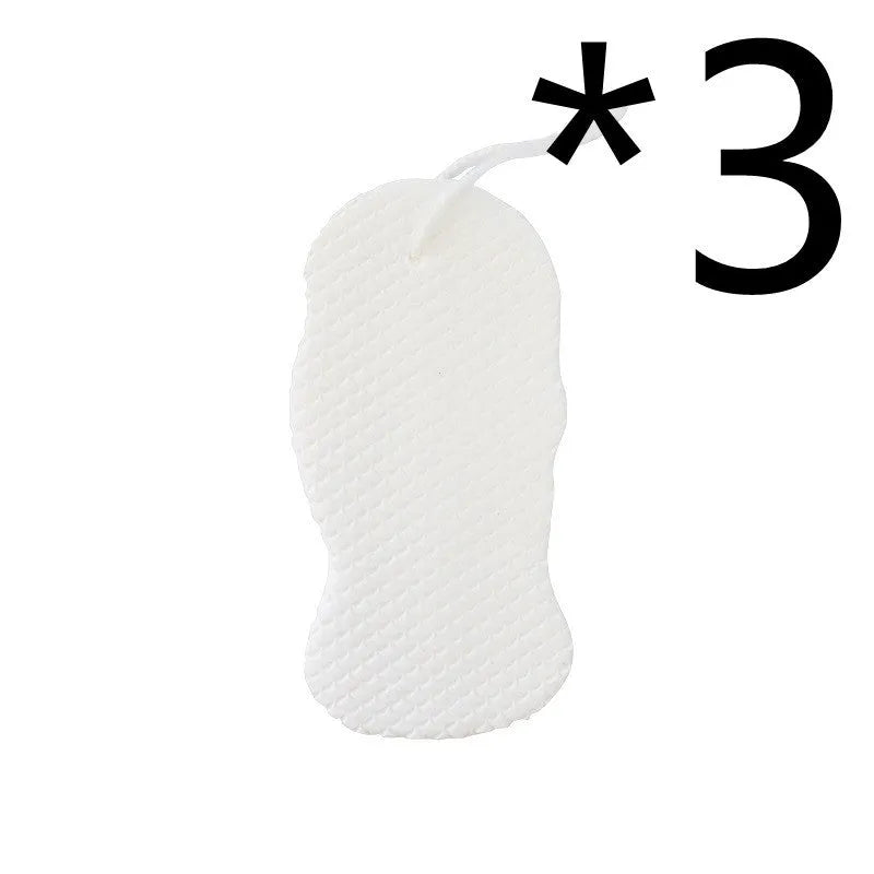 3D fish scale pattern bath sponge in white colour for body exfoliation