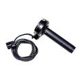 Black electronic throttle handle for Light Bee S motorbike with stainless steel construction