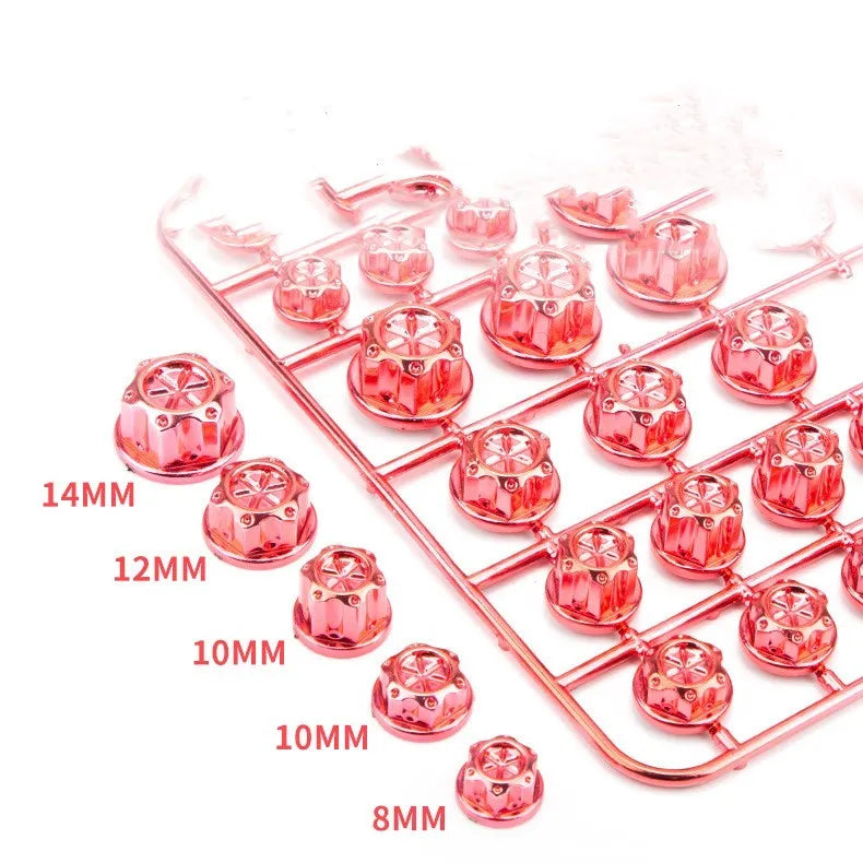 30-piece ABS plastic motorcycle screw cap set in eight colours for engine bolt hole protection