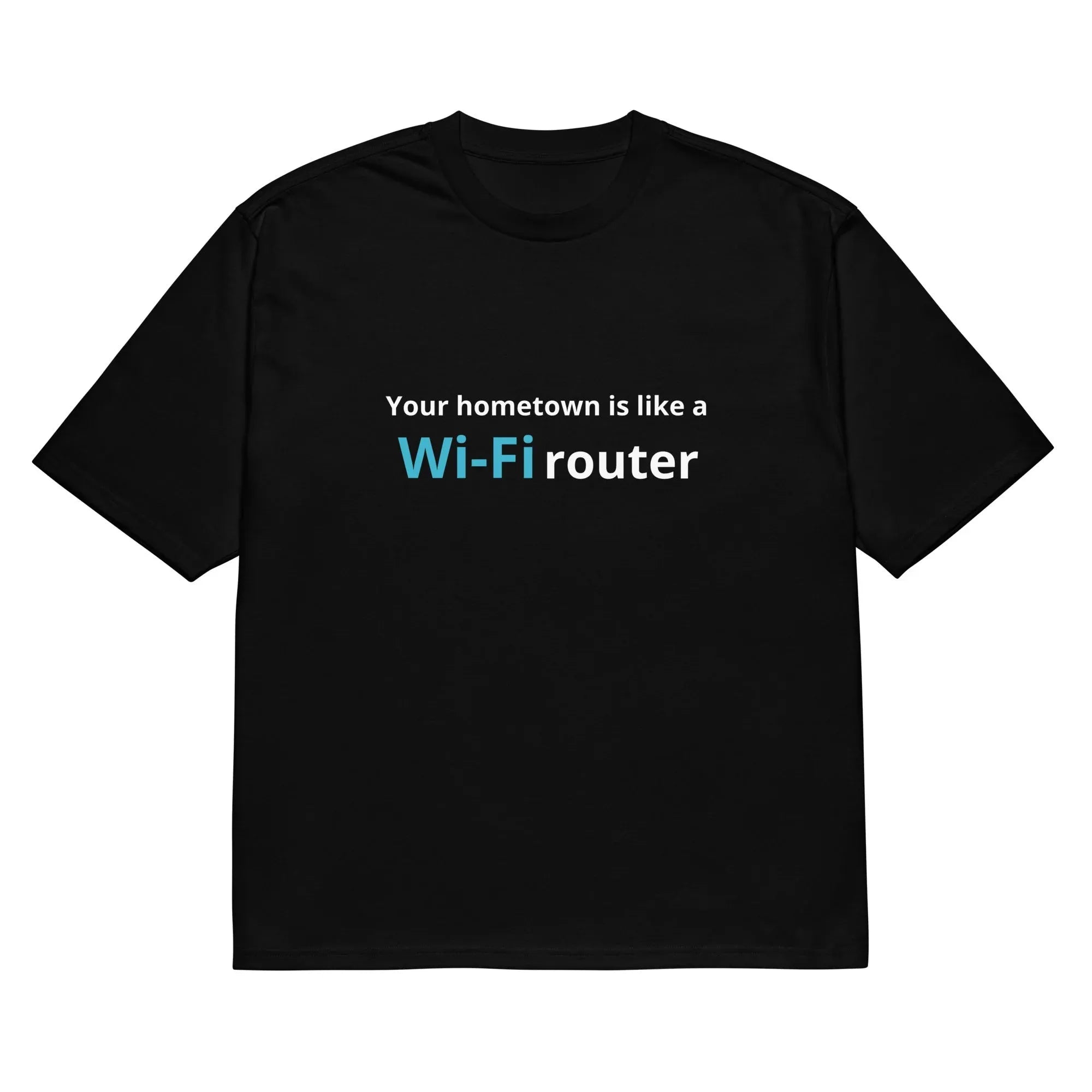 Black men's T-shirt with a 3D digital cartoon pattern, round neck, and short sleeves.