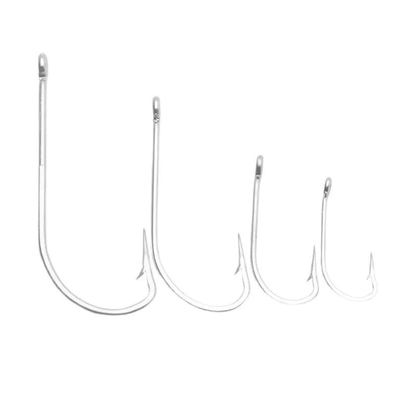 Stainless steel weever snakehead seahorse fishhooks for ocean boat fishing in multiple style options