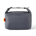 Japanese-style insulated lunch bag in oxford cloth with wide opening, shown in army green colour.