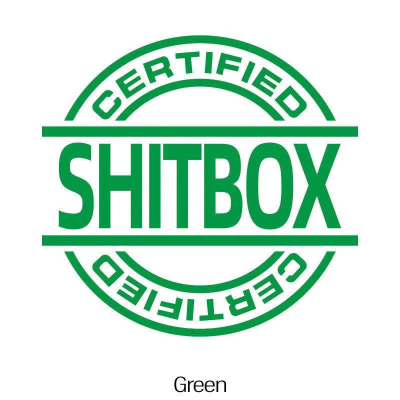 13x12cm creative vinyl car sticker shown in multiple colour options for vehicle customisation