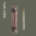 Industrial retro flute design iron wall lamp in black, bronze, rust, or silver finish