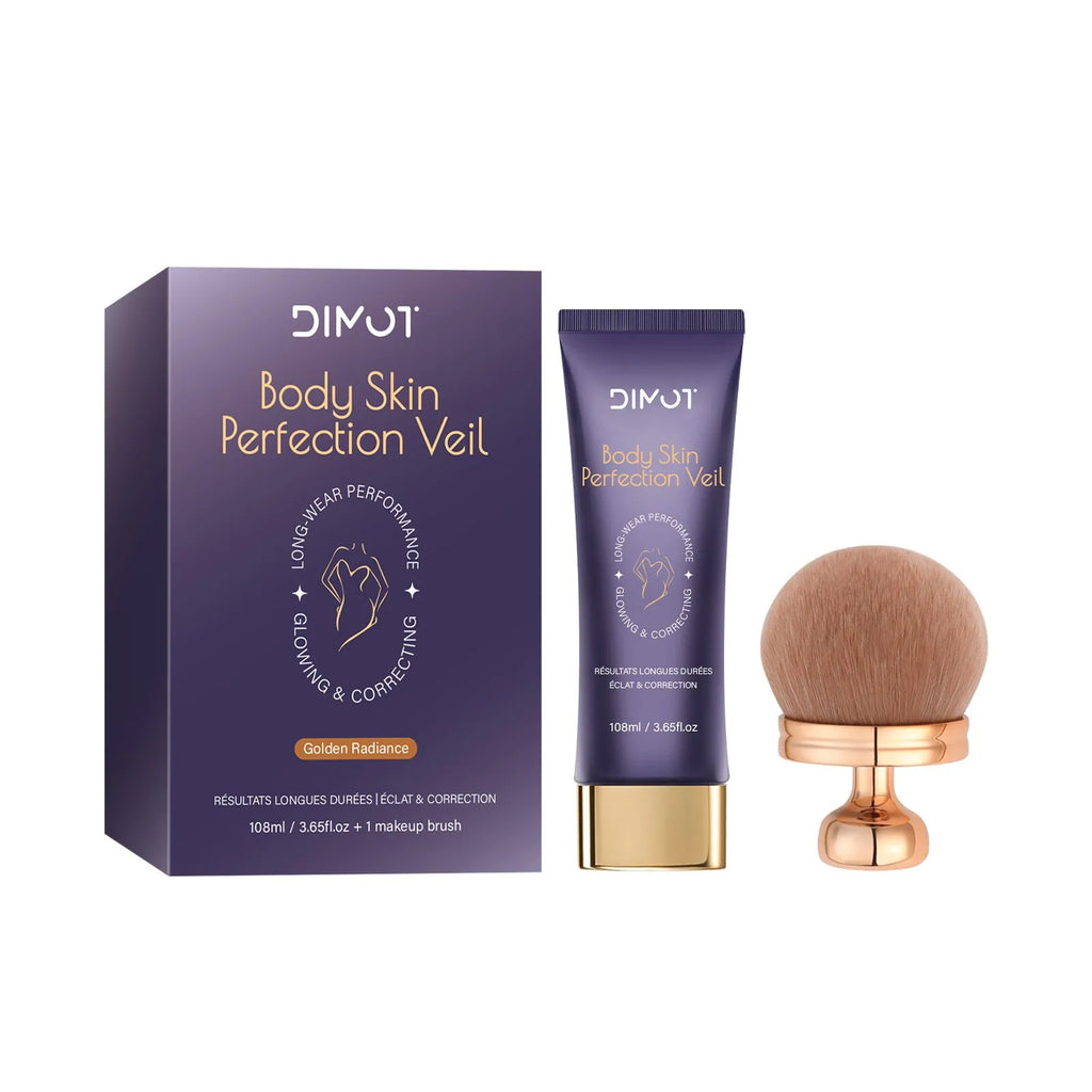 108ml waterproof body concealer cream pot with brush for tattoo and birthmark coverage in four shades
