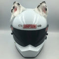 ABS plastic animal ears and tail helmet decoration set for motorcycle helmets