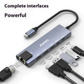 Steam Deck six-in-one docking station with aluminium alloy shell and Type-C cable