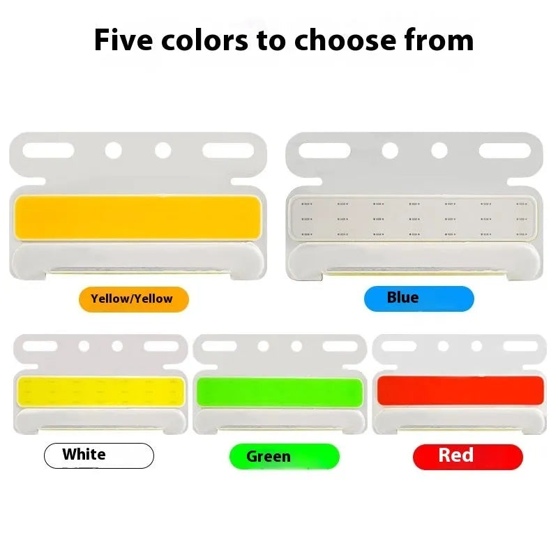 Waterproof aluminium alloy truck LED side marker light in red, yellow, green, blue, or white.