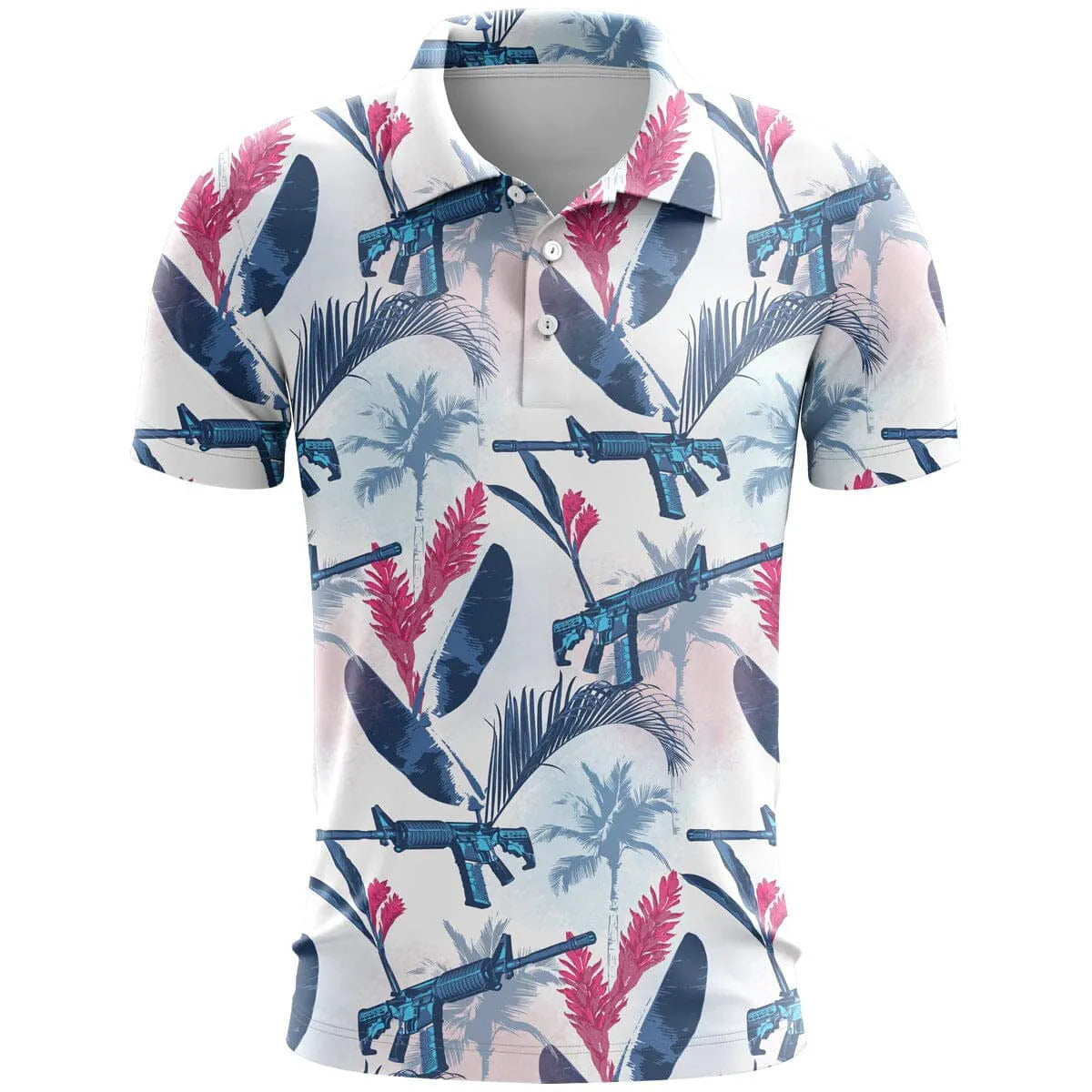 3D printed short sleeve sports top in bird eye cloth, shown in a loose fit on a model.
