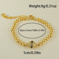 Women's heart-shaped copper bracelet with single ball zircon accents and electroplated finish