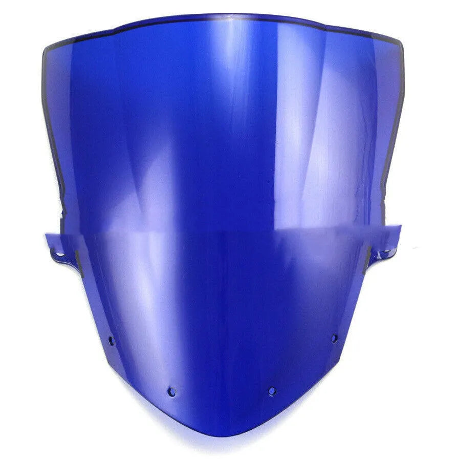 Blue and brown motorcycle windscreen for Kawasaki ZX-6R and ZX-10R models
