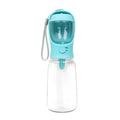 Blue portable dog drinking cup with two-in-one design for outdoor hydration