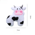 A plush cat toy in the shape of a cow, crocodile, or parrot, filled with catnip for interactive play.