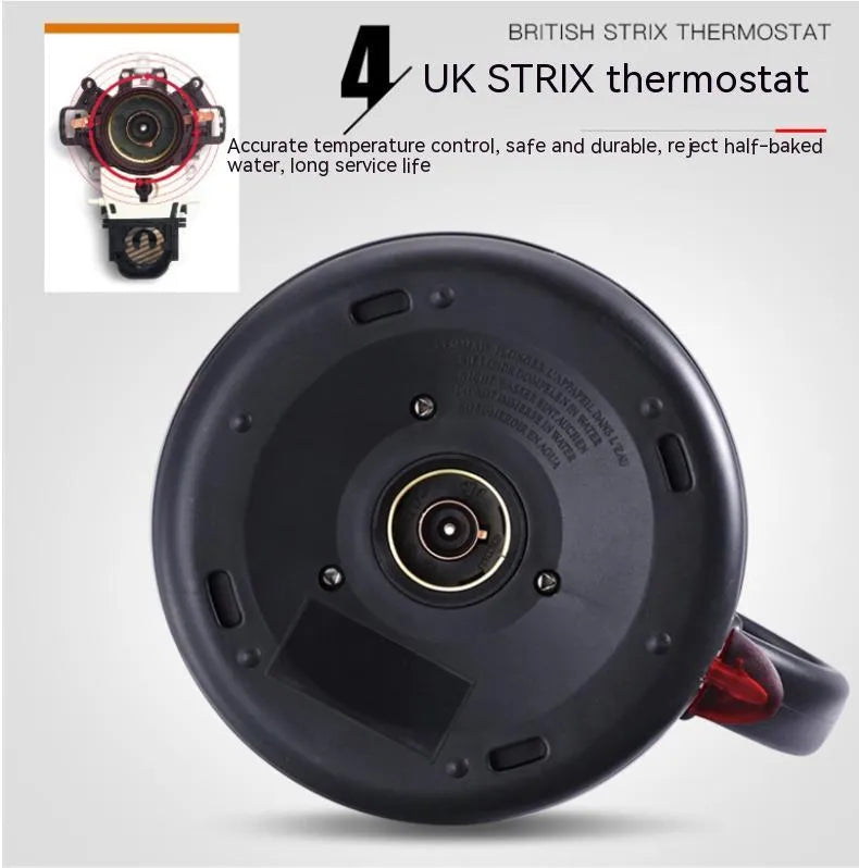 Automatic temperature control stainless steel kettle in gold, white or yellow with touch controls